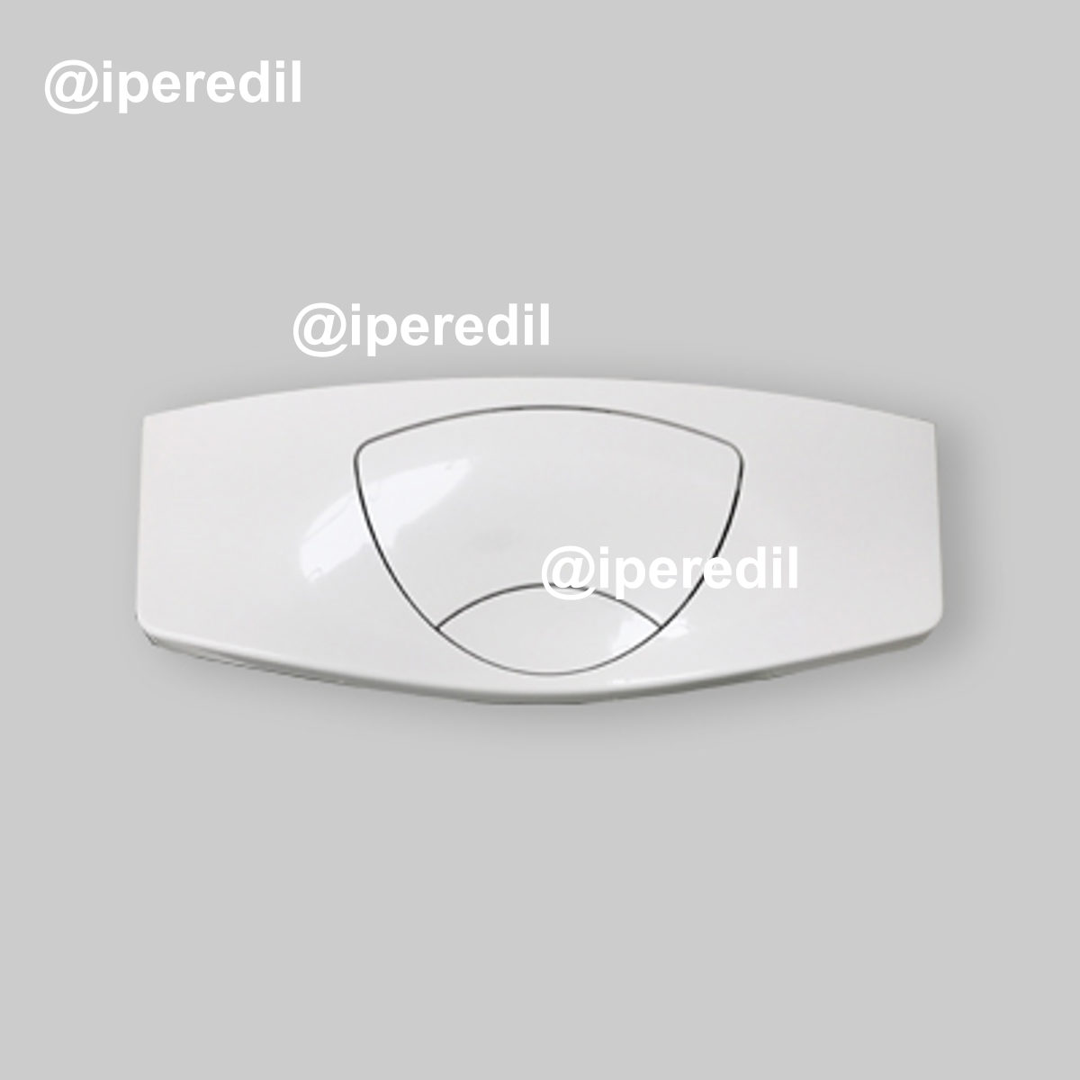 COPERCHIO CON TASTI DI SCARICO PER CASSETTA A ZAINO "AP116" Bianco