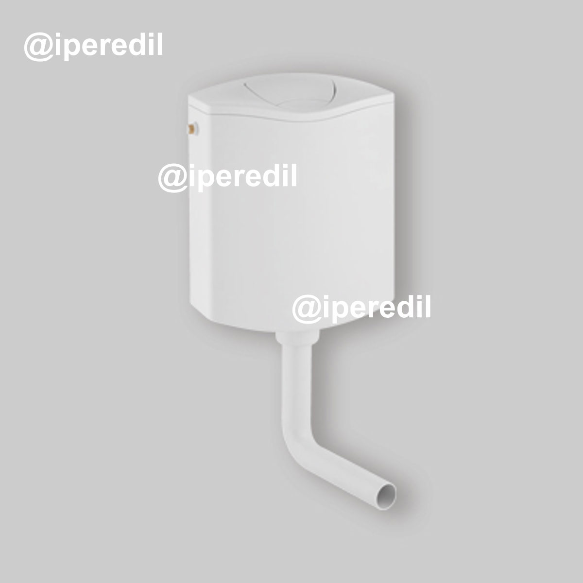 CASSETTA DI SCARICO A ZAINO "AP116" DOPPIO TASTO Bianca