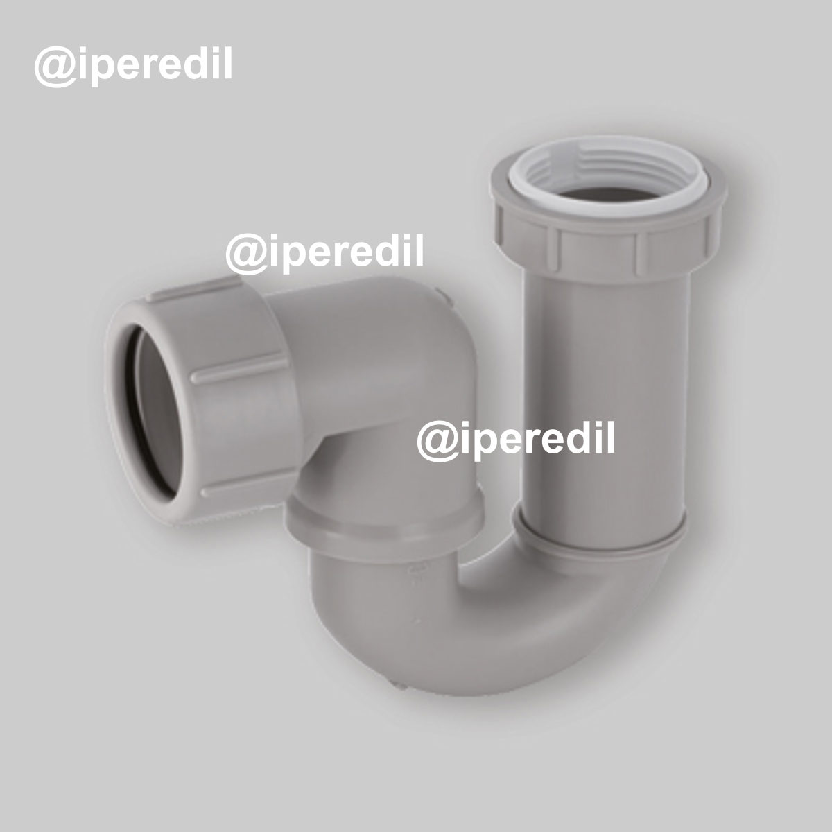 SIFONE PER PIATTO DOCCIA IN PP 1"1/2 - 1"1/4 U. Ø40 mm