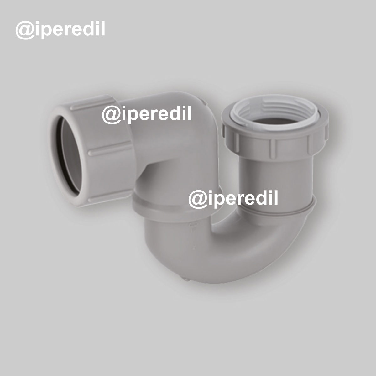 SIFONE PER VASCA IN PP 1"1/2 - 1"1/4 U. Ø40 mm