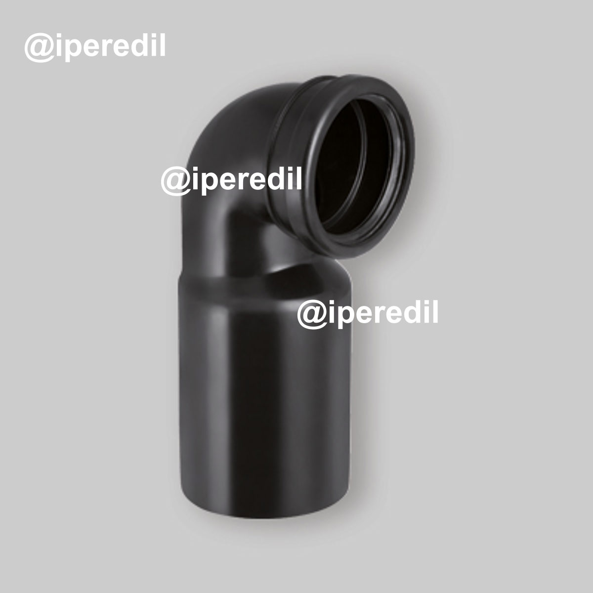 CURVA DI SCARICO WC A 90° PER VASO SOSPESO Ø90 mm