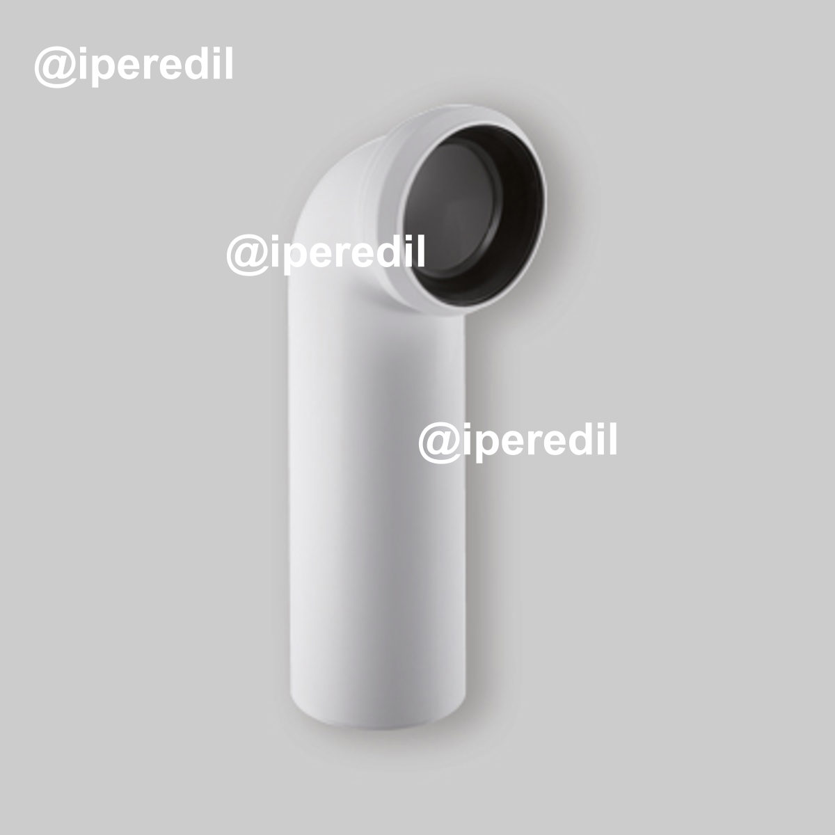 CURVA A 90° PER VASO CON SCARICO A PARETE Bianco - Ø110 mm