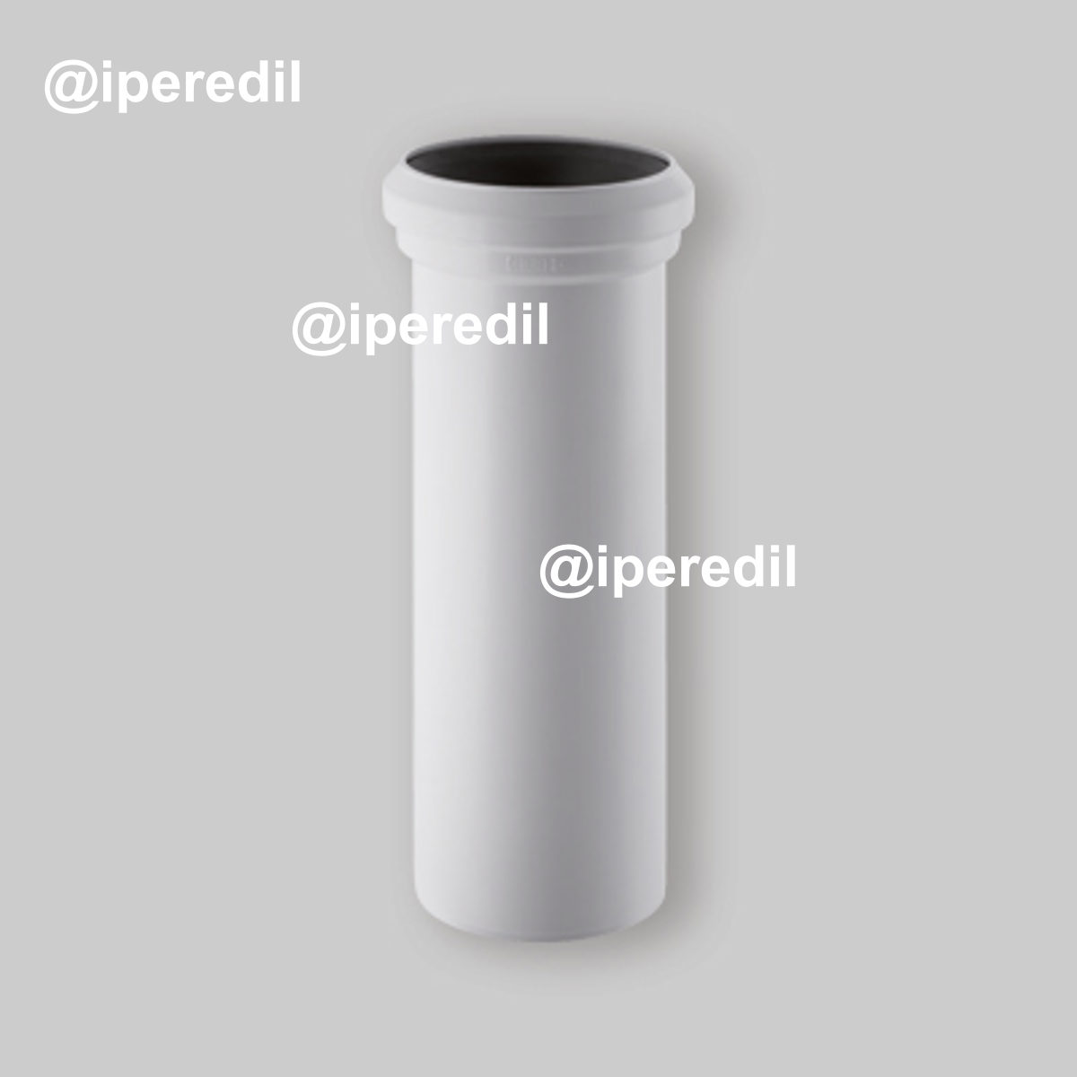 MANICOTTO PER VASO CON SCARICO A PARETE Bianco - Ø110 mm