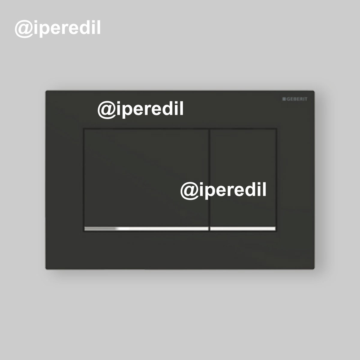 PLACCA DI COMANDO "SIGMA 30" ANTIMACCHIA Nero Opaco/Nero/Nero Opaco