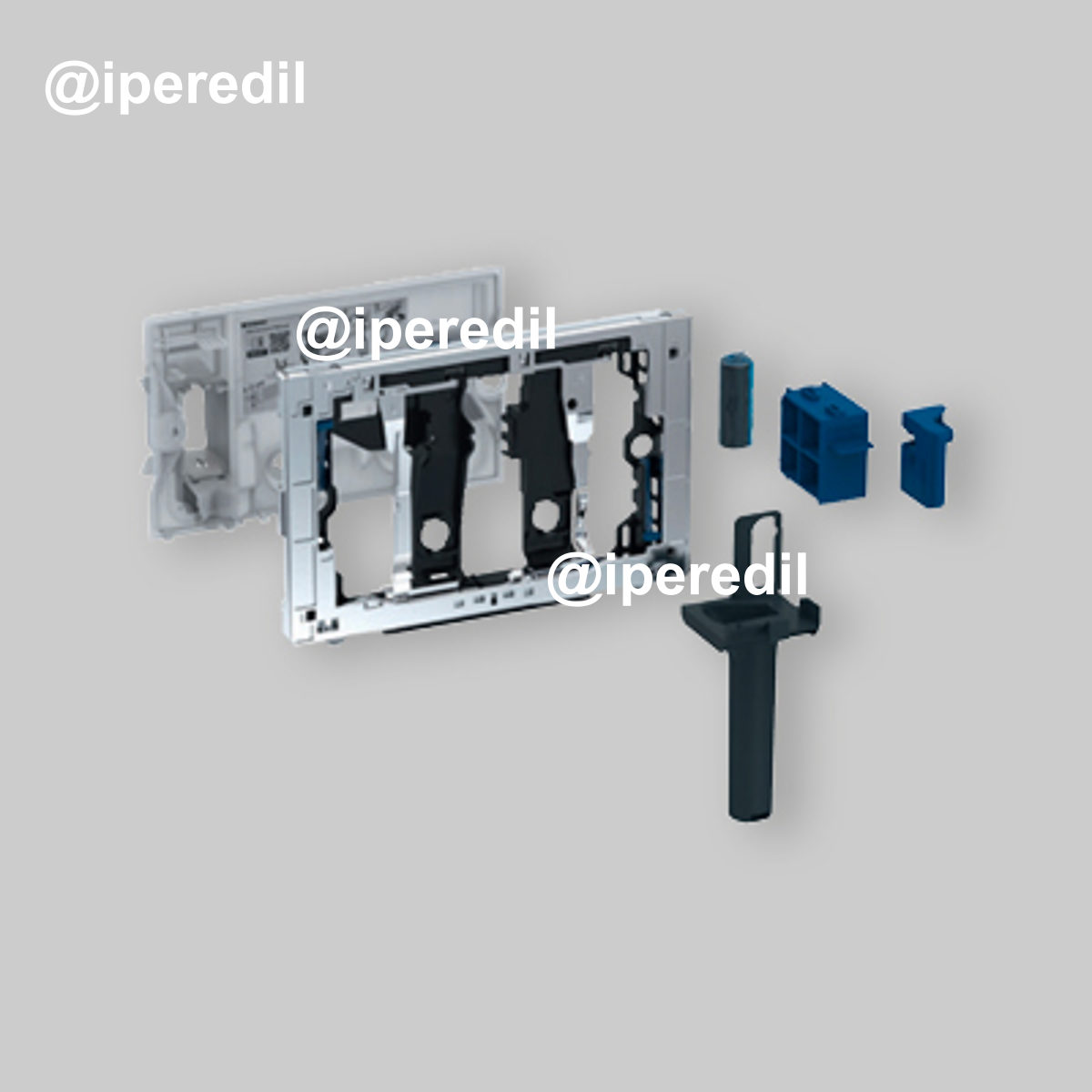 SISTEMA "DUOFRESH" GEBERIT CON IGIENIZZANTE PER CASSETTA SIGMA 8 Cromato/lucido