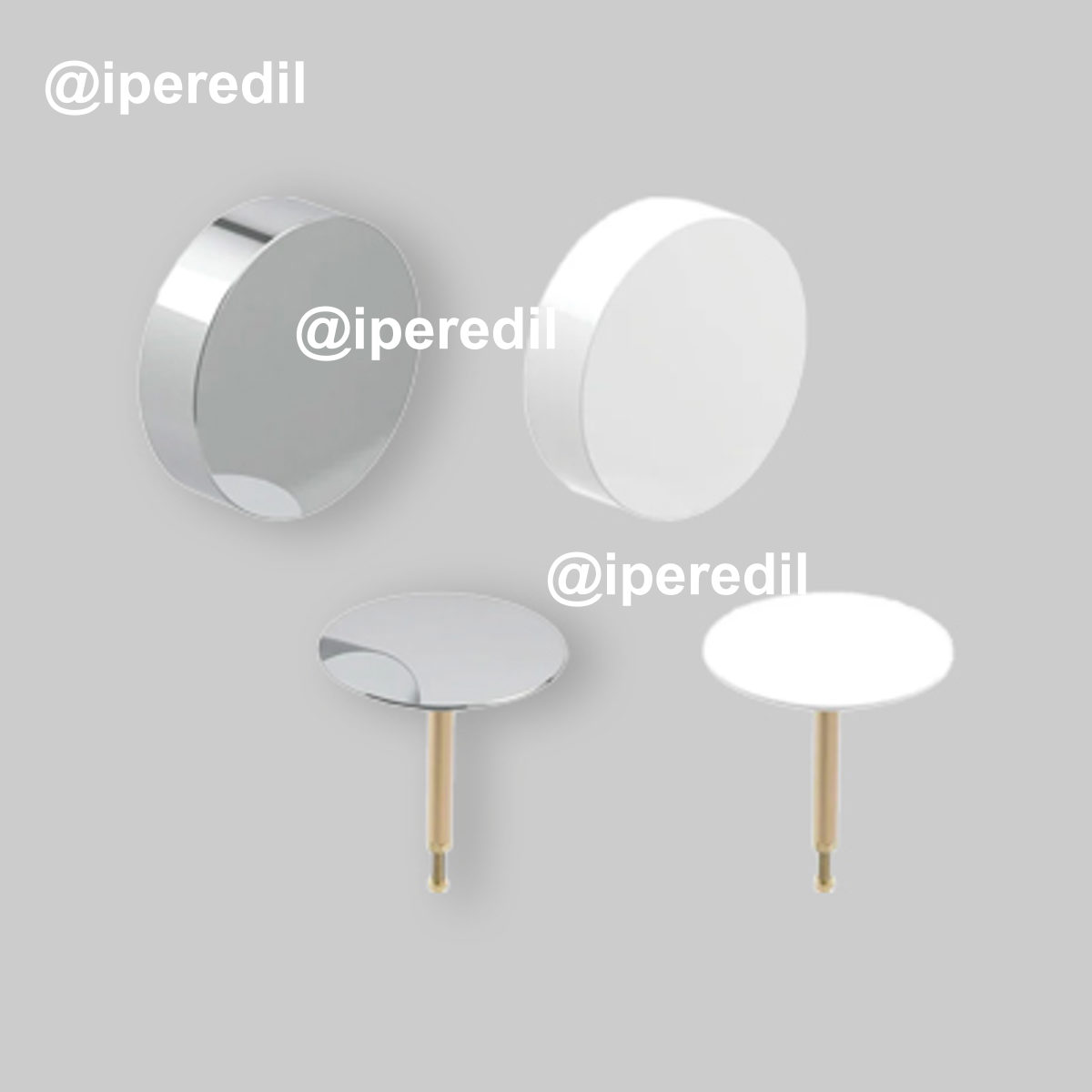 ACCESSORI DI COMPLETAMENTO PER COLONNA VASCA 50236 Cromato lucido/ Opaco