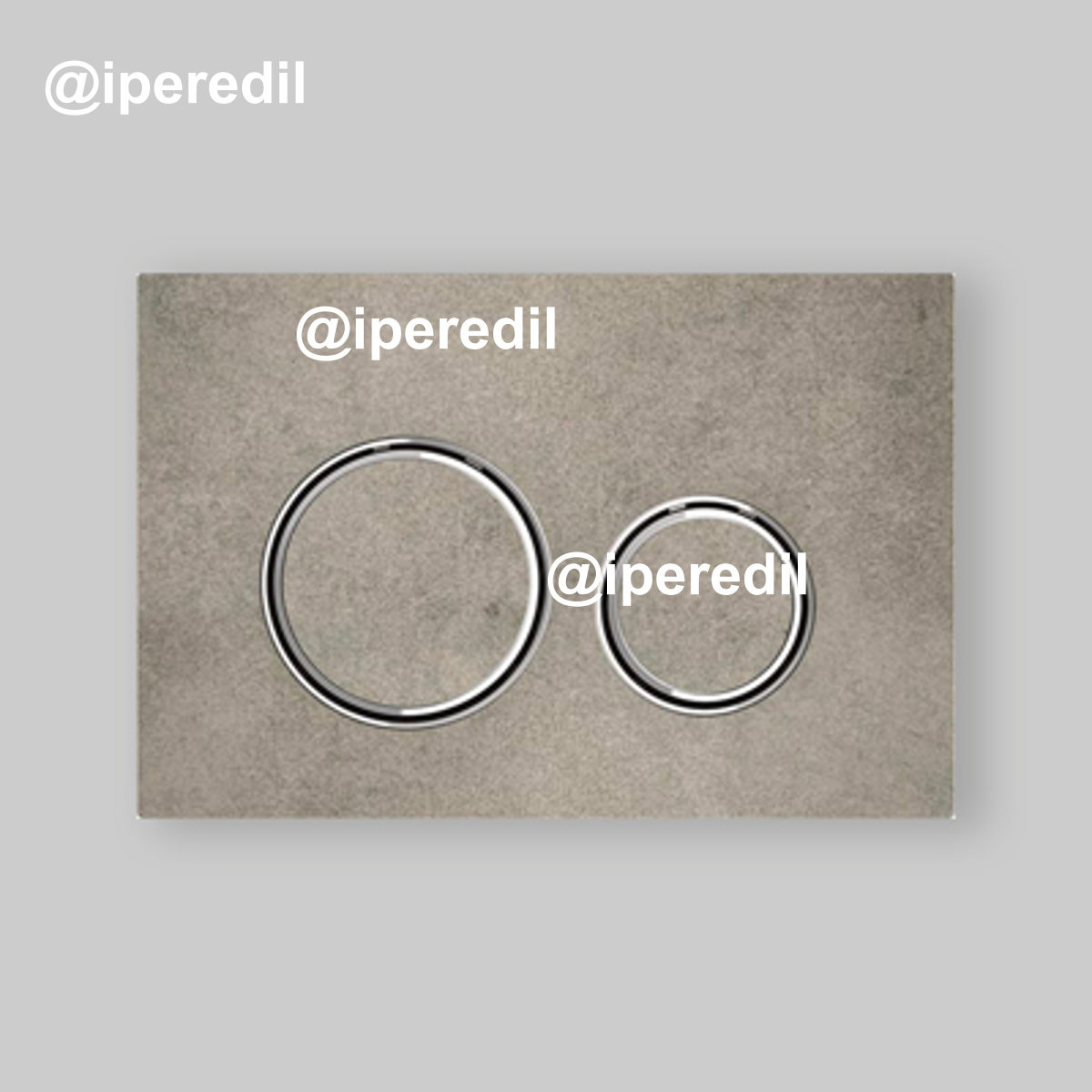 PLACCA DI COMANDO "SIGMA 21" Effetto Cemento / Oro Rosso