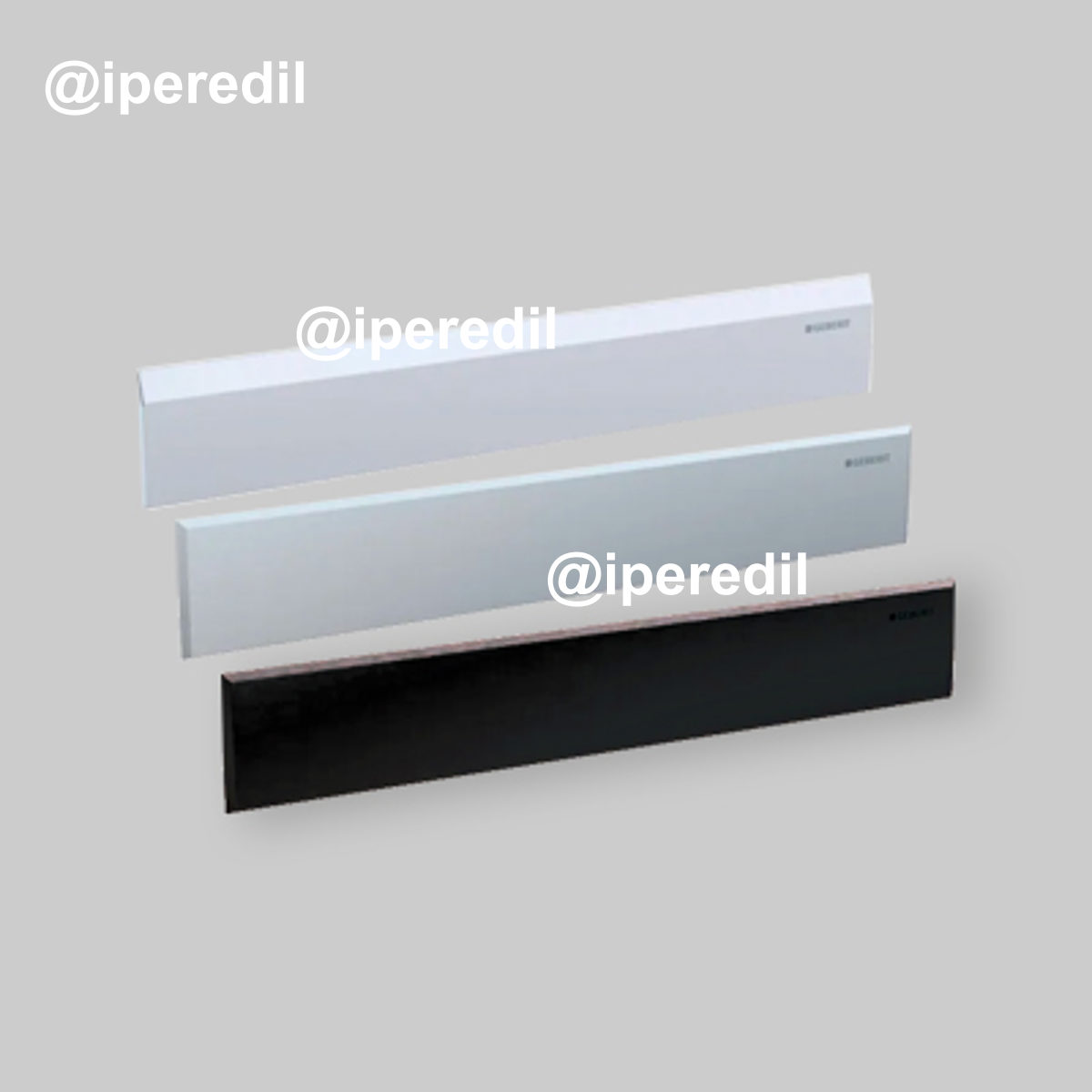 PLACCA DI COPERTURA PER SCARICO A PARETE "COMBIFIX" E "DUOFIX" Nero Opaco
