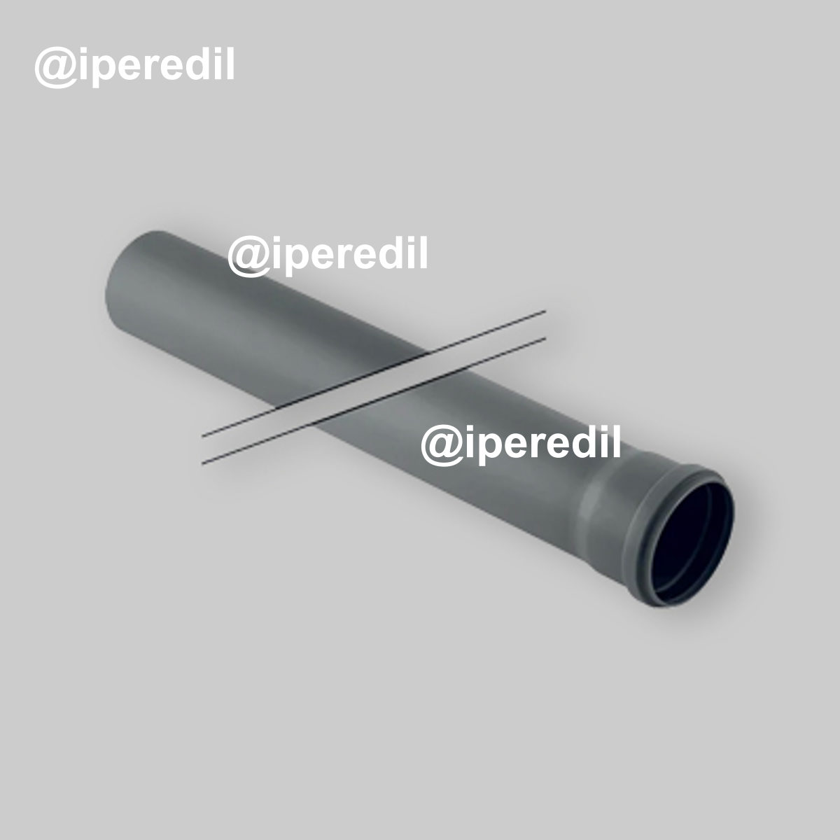 TUBO A INNESTO 1 BICCHIERE Ø 50 IN PP-HTs GEBERIT 2000 mm