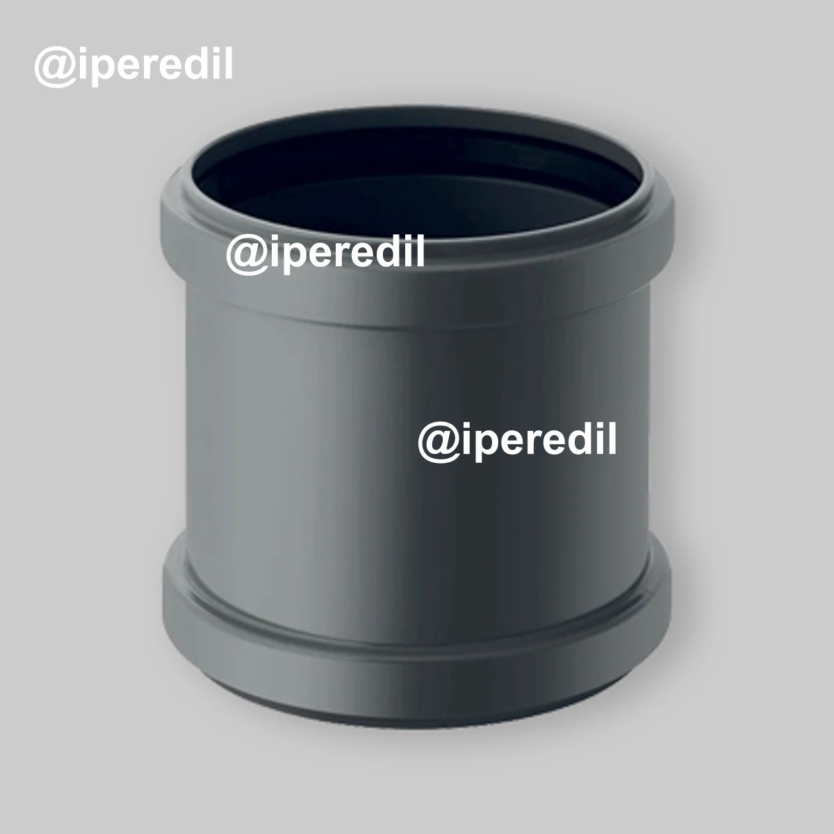 MANICOTTO CON DOPPIO BICCHIERE SCORREVOLE IN PP-HTs GEBERIT Ø50 mm