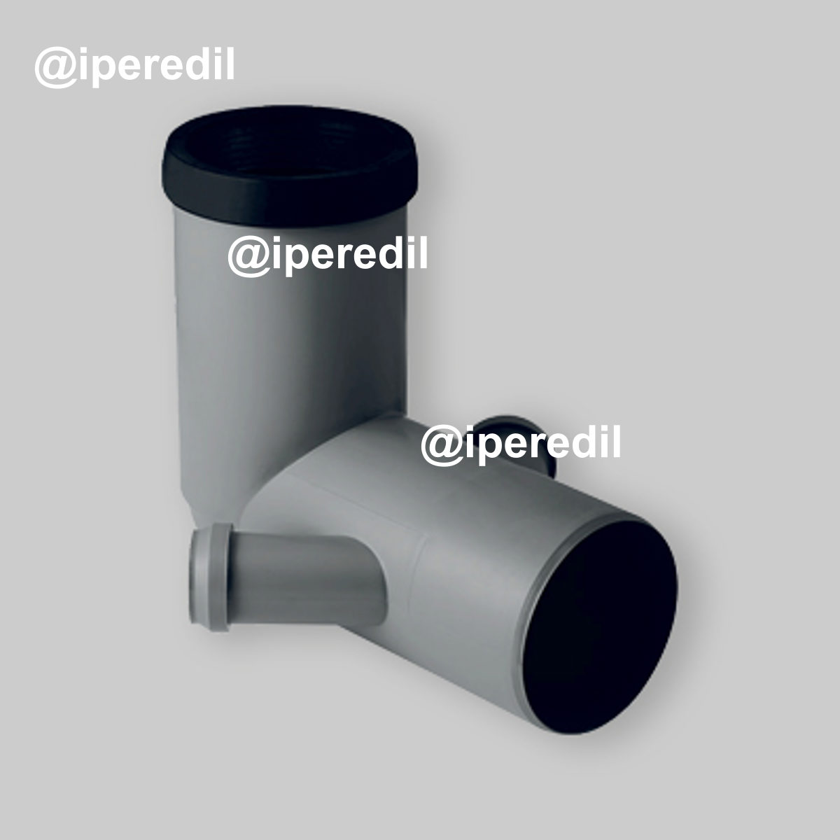 CURVA TECNICA 90° PROLUNGATA CON 2 ATTACCHI LATERALI PER WC A PAVIMENTO IN PP-HTs GEBERIT Ø90x40 mm