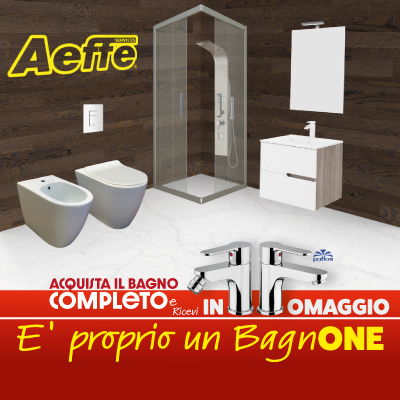 PROMO KIT BAGN(ONE) COMPLETO Rubinetteria OMAGGIO