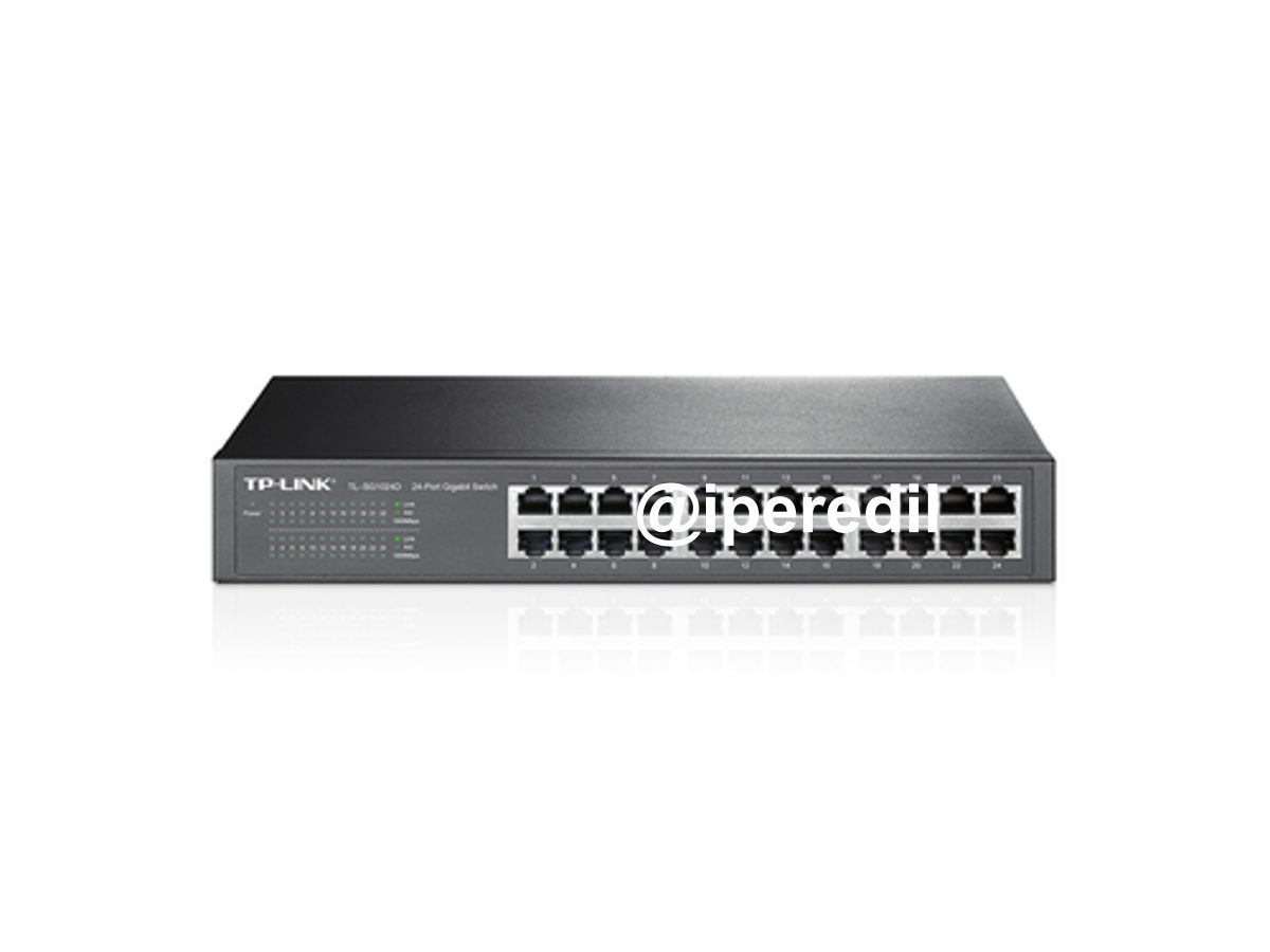 TPLINK HUB SWITCH 24 PORTE GIGABIT 10/100/1000 TL-SG1024D