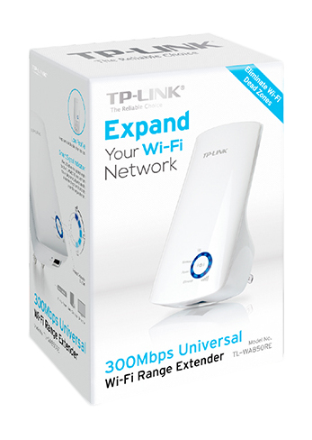 TPLINK RANGE EXTENDER 300MBPS INT.ANT. TL-WA850RE