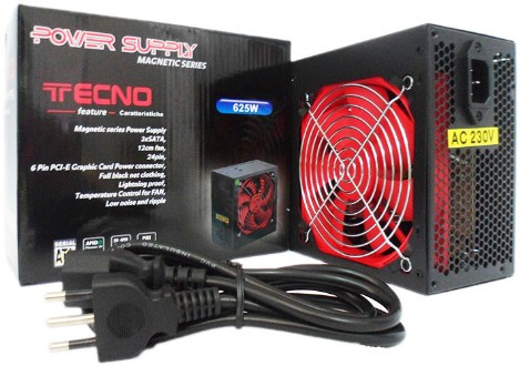 TECNO ALIMENTATORE PC ATX 625W BIG FAN 12CM RETAIL