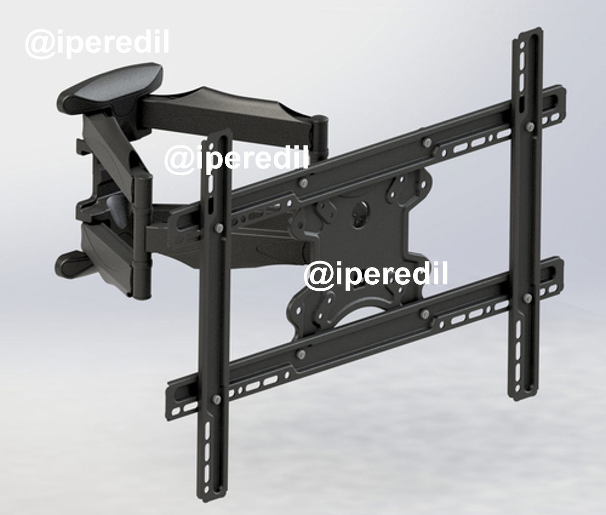 TECNO STAFFA PER TV DOPPIO SNODO UNIVERSALE NERO 23/65" ST011
