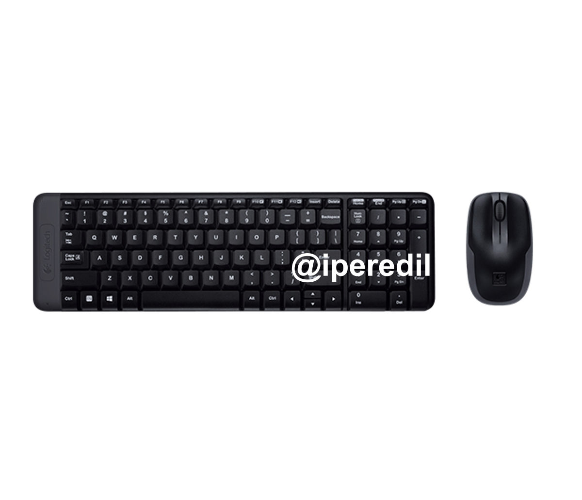 LOGITECH KIT TASTIERA+MOUSE WIRELESS SLIM USB NERO MK220 920-003721