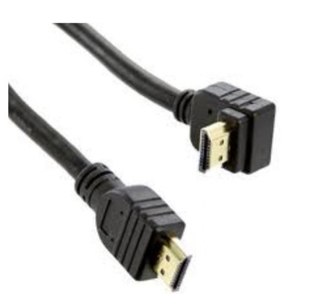 TECNO CAVO HDMI 3 METRI TERMINALI ORO CON UNO CURVO SUPPORTA 4K