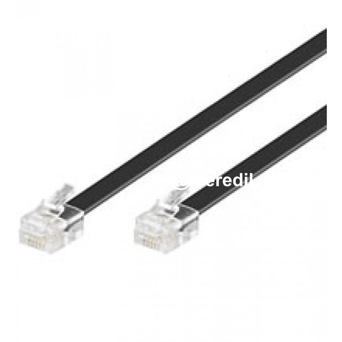 MANHATTAN CAVO TELEFONICO RJ11 MODULARE 2MT PER MODEM/TEL NERO RETAIL