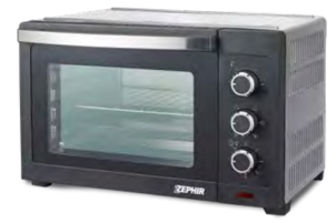 ZEPHIR FORNO ELETTRICO 33LT VENTILATO 1600W SILVER ZHC33S