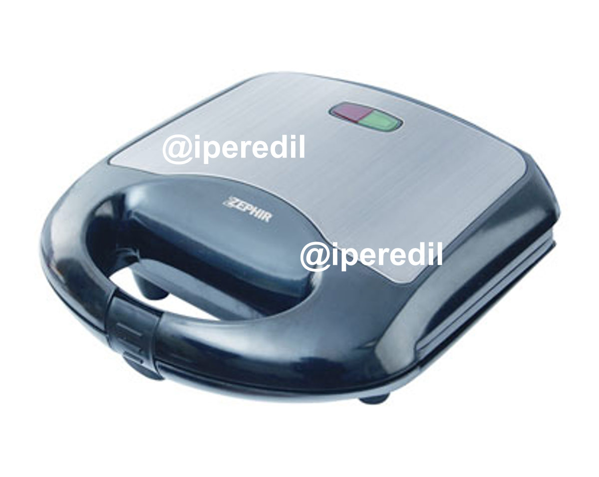 ZEPHIR TOSTIERA ELETTRICA ANTIADERENTE ACCIAIO 750W ZHC656