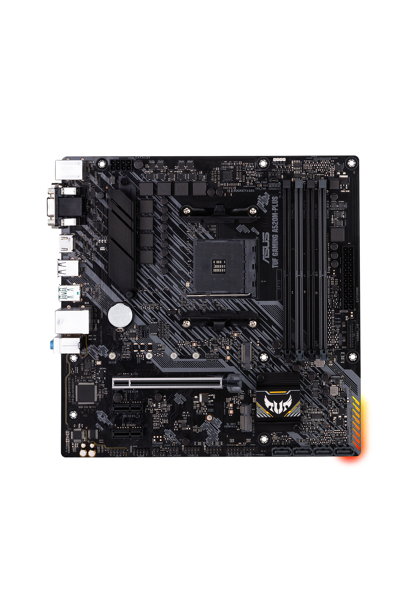 ASUS MB AM4 TUF GAMING A520M-PLUS2 4xDDR4 4xSATA RAID M.2 VGA/DVI/HDMI