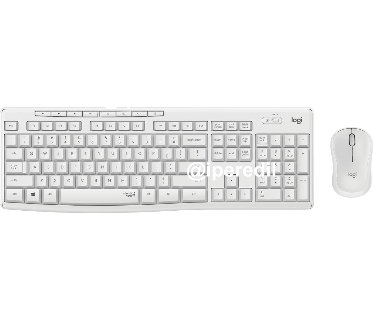 LOGITECH KIT TASTIERA+MOUSE WIRELESS USB BIANCO MK295 920-009821