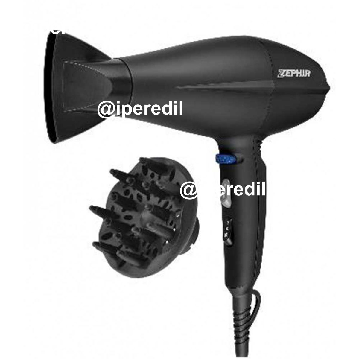 ZEPHIR ASCIUGACAPELLI PROFESSIONALE MOTORE AC2200W CON DIFFUS. ZHB2002
