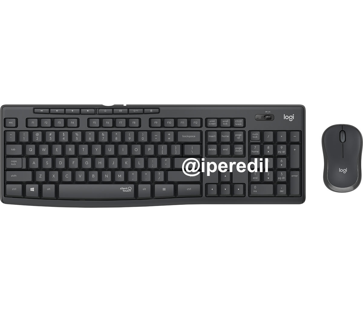 LOGITECH KIT TASTIERA+MOUSE WIRELESS USB GRAPHITE MK295 920-009797