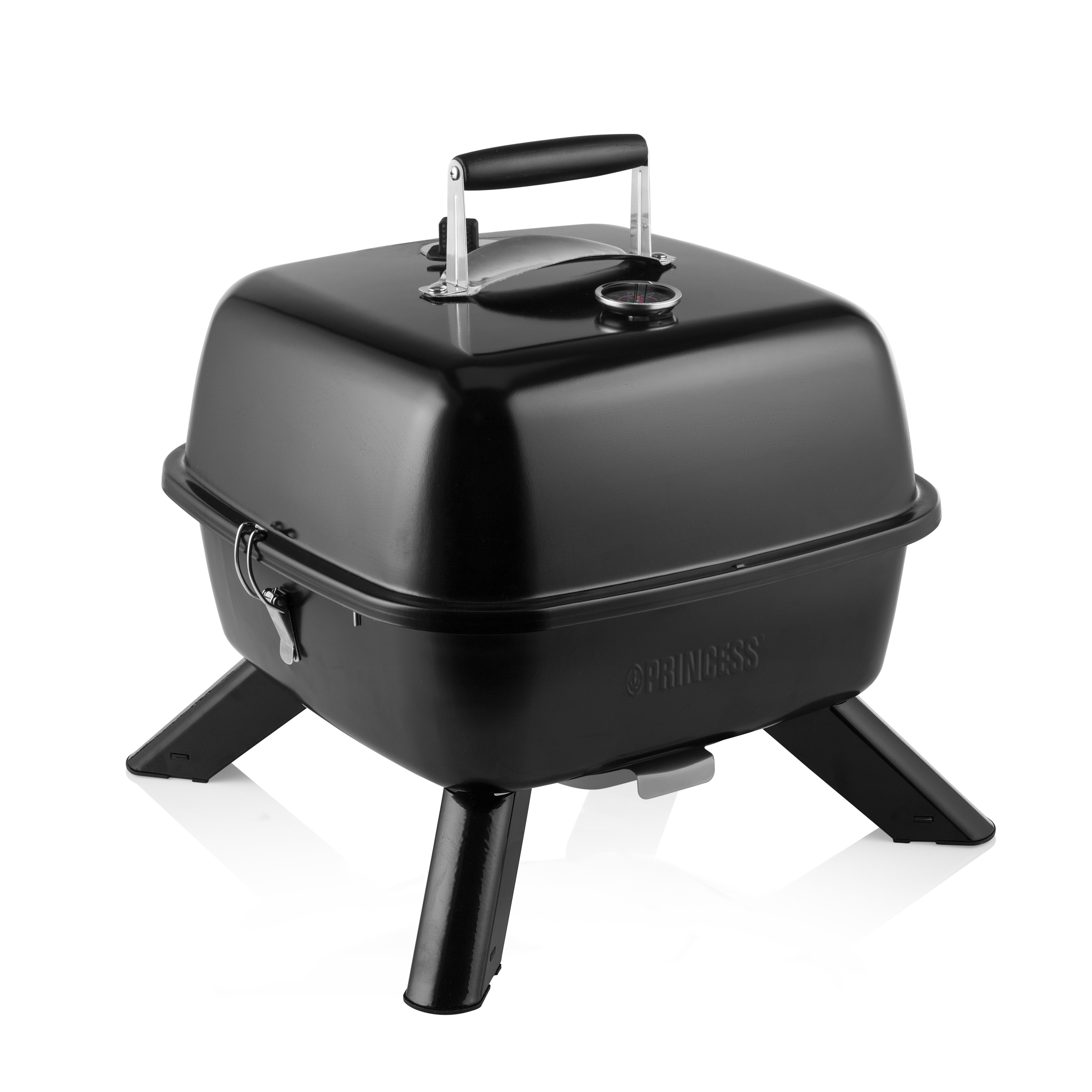 PRINCESS BARBECUE IBRIDO PORTATILE ELETTRICO/CARBONE 2000W NERO