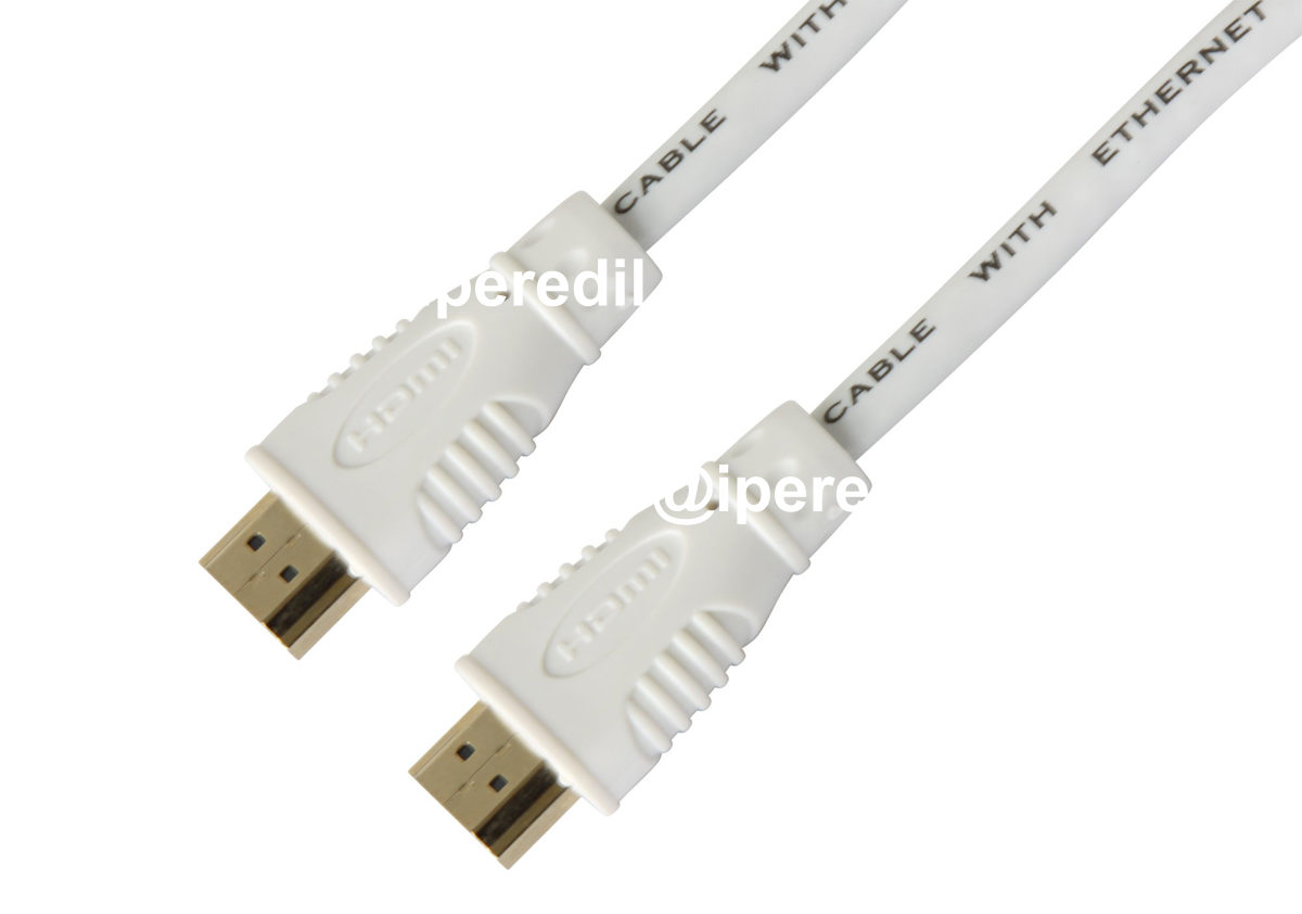 TECHLY CAVO HDMI 0,5 METRI TERMINALI ORO ETHERNET 4K BIANCO RETAIL