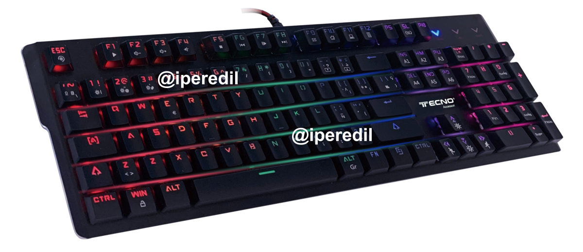 TECNO TASTIERA GAMING MECCANICA21MOD.ILLUMIN.USB NERO RETAIL TC-PG541