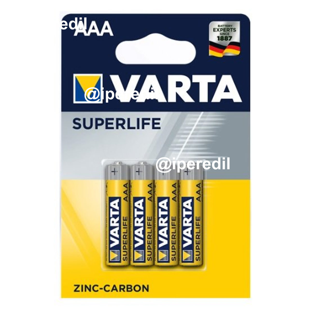 VARTA PILE MINISTILO AAA SUPER HEAVY DUTY ZINCO 4PZ