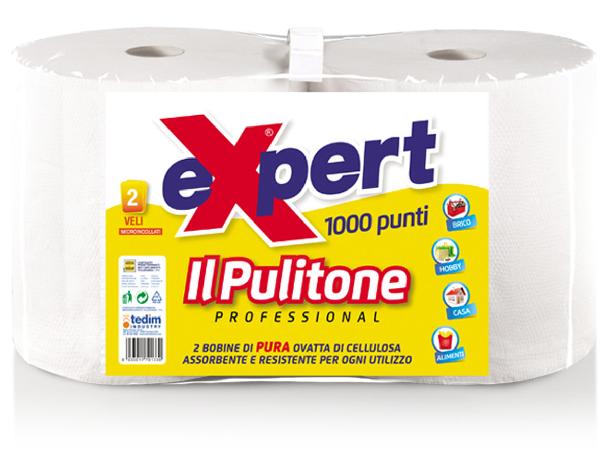 CORONA ROTOLONI CARTA 1000 PUNTI IL PULITONE COPPIA 2 BOBINE