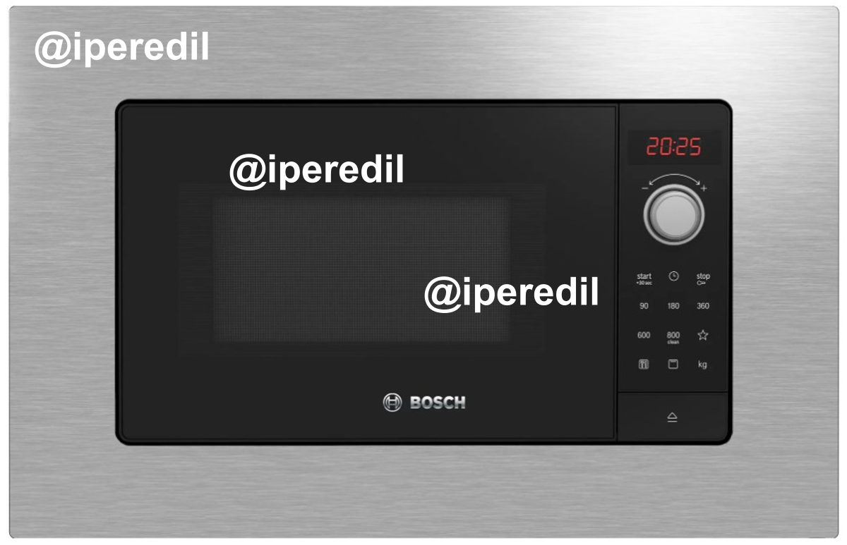BOSCH FORNO MICROONDE INCASSO 20LT 800W GRILL ACCIAO INOX BEL623MS3 - 300005104