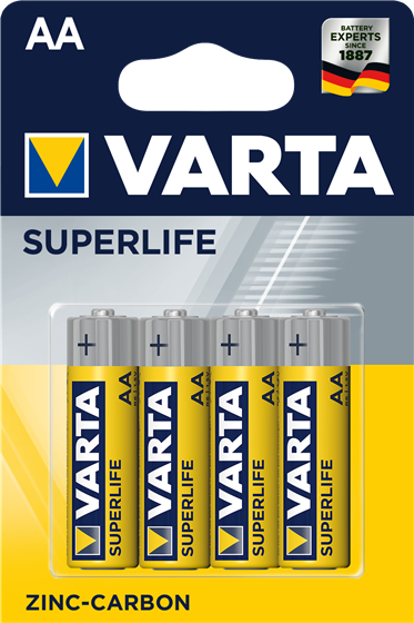 VARTA PILE STILO AA SUPER HEAVYDUTY ZINCO 4PZ