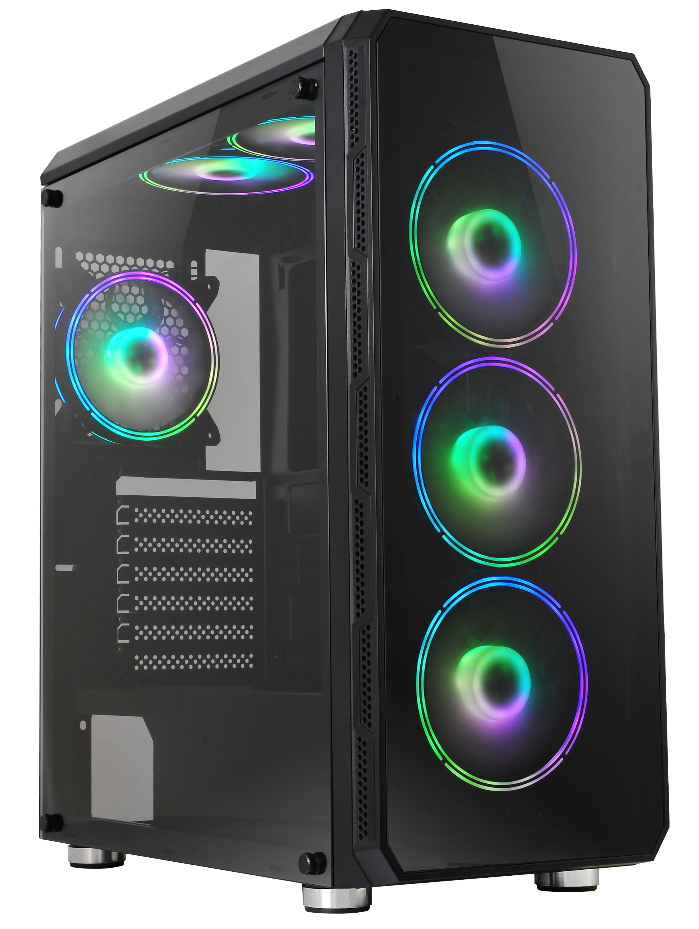 TECNO PC CASE GAMING ARGB LATERALE TRASPARENTE NERO TC-GAME 13