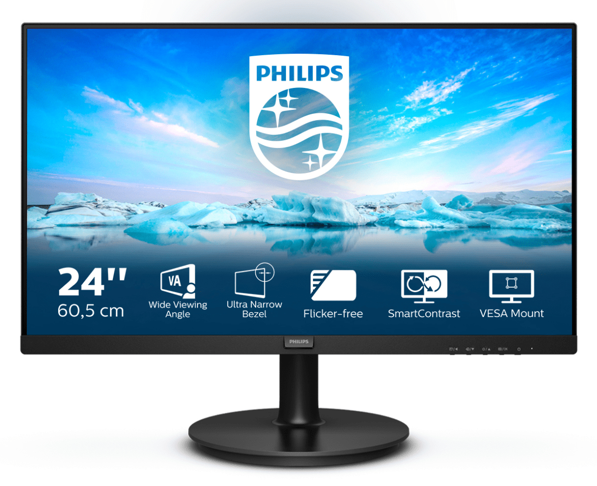 PHILIPS MONITOR 24" LED FULL HDMULTIMEDIALE VGA/HDMI 241V8LA