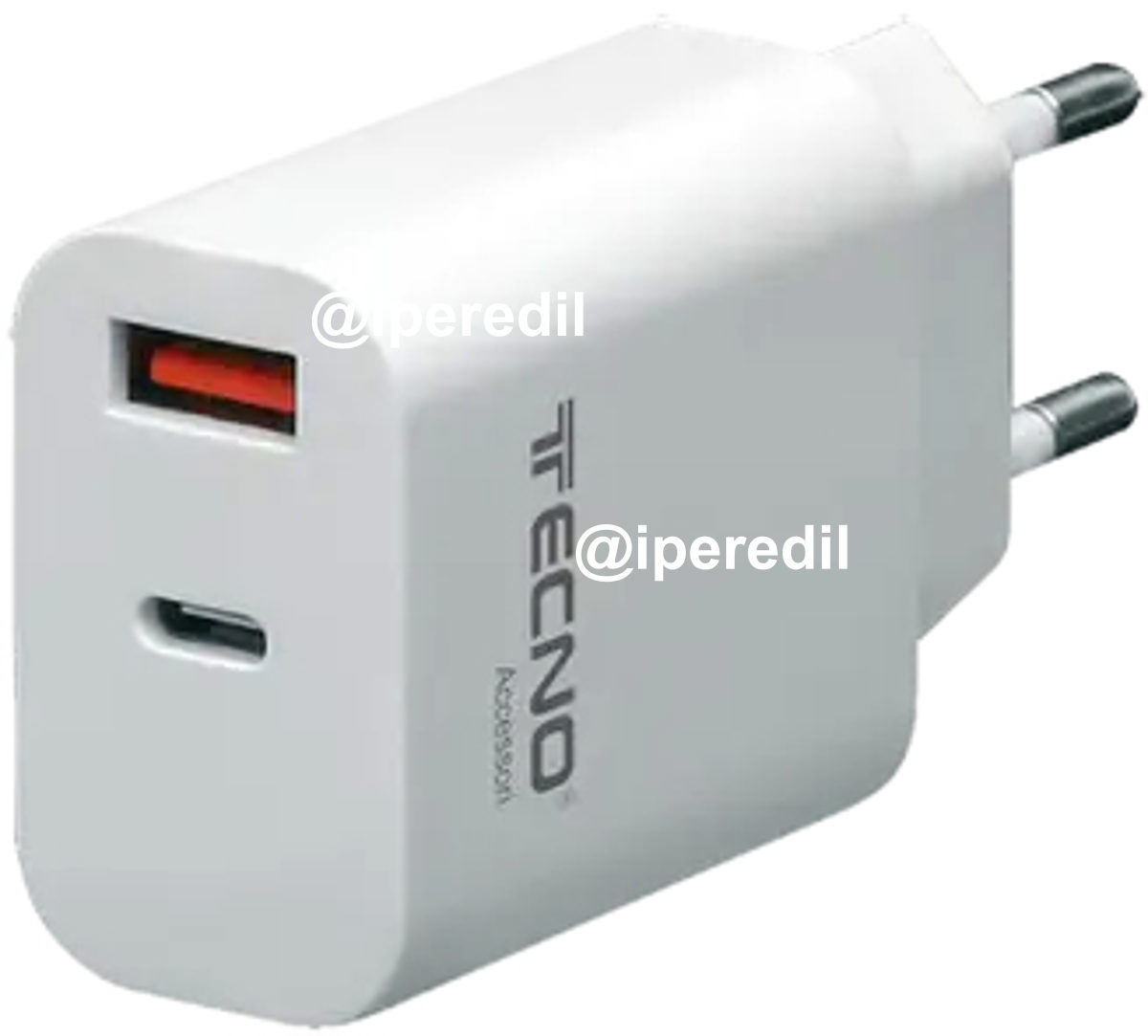 TECNO ALIMENTATORE CARICA RAPIDA TYPE C / USB 20W 3A BIANCO TC-883