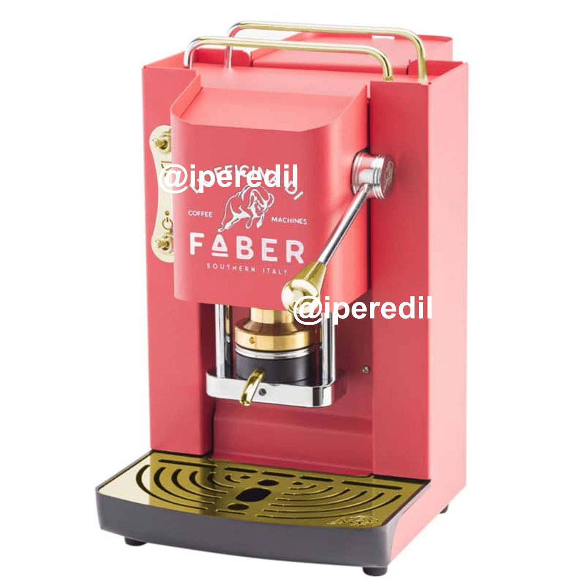 FABER MACCHINA DA CAFFE' A CIALDE PRO DELUXE CHERRY RED