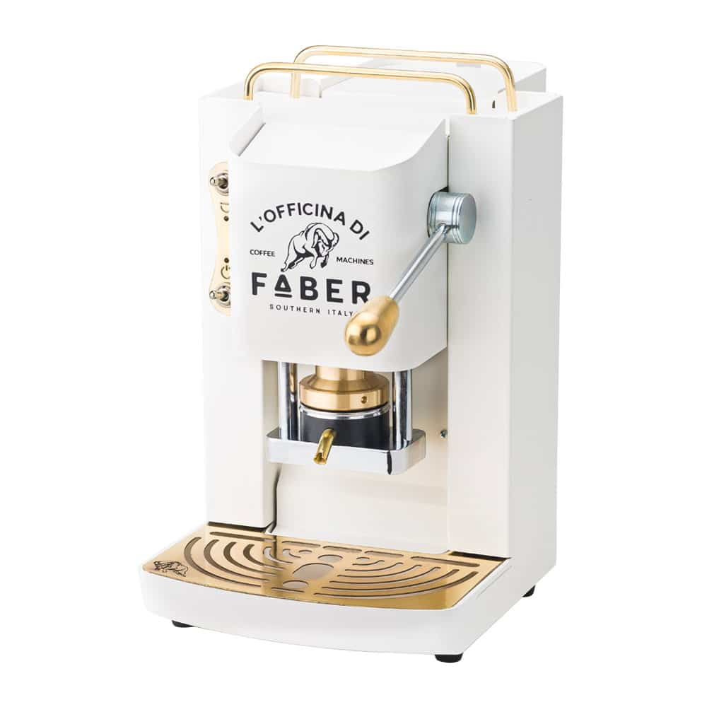 FABER MACCHINA DA CAFFE' A CIALDE PRO DELUXE PURE WHITE