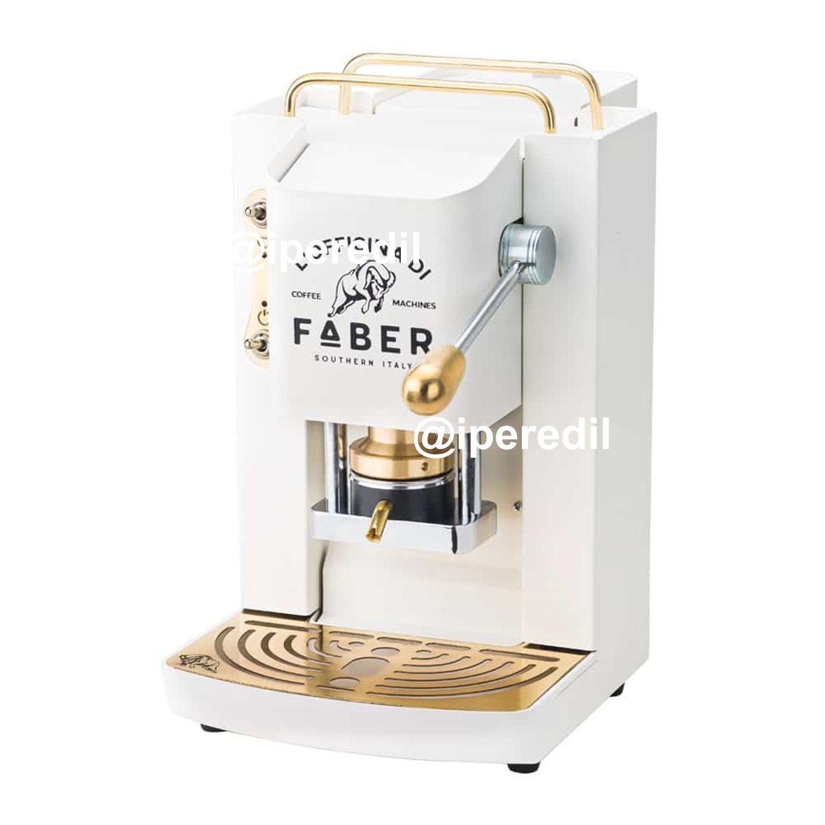 FABER MACCHINA DA CAFFE' A CIALDE PRO DELUXE PURE WHITE
