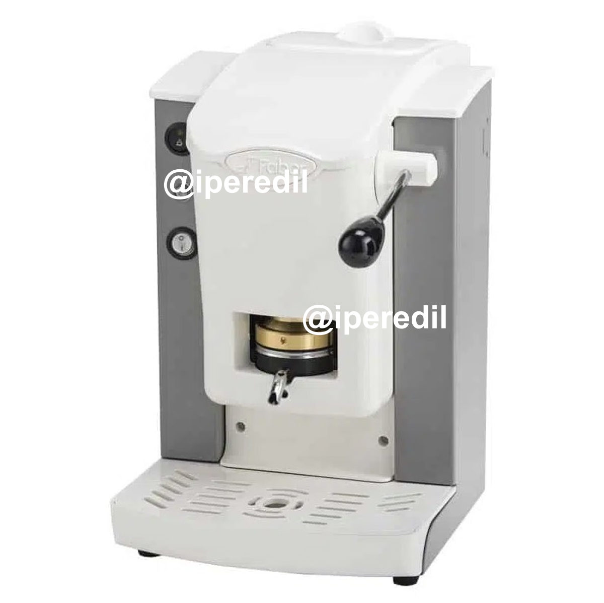 FABER MACCHINA DA CAFFE' A CIALDE SLOT BASIC OTTONE GRIGIO/BIANCO