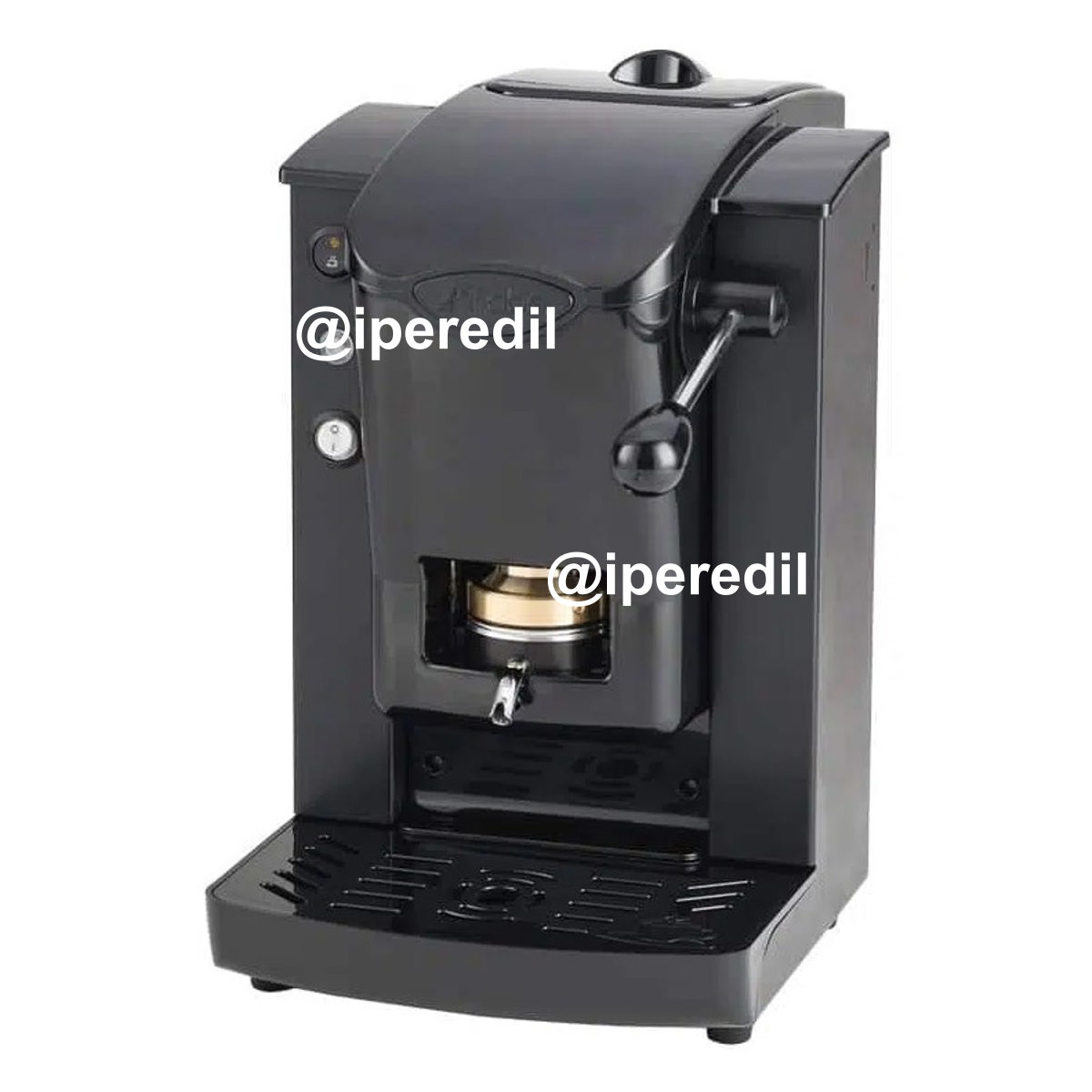 FABER MACCHINA DA CAFFE' A CIALDE SLOT BASIC OTTONE TOTAL BLACK