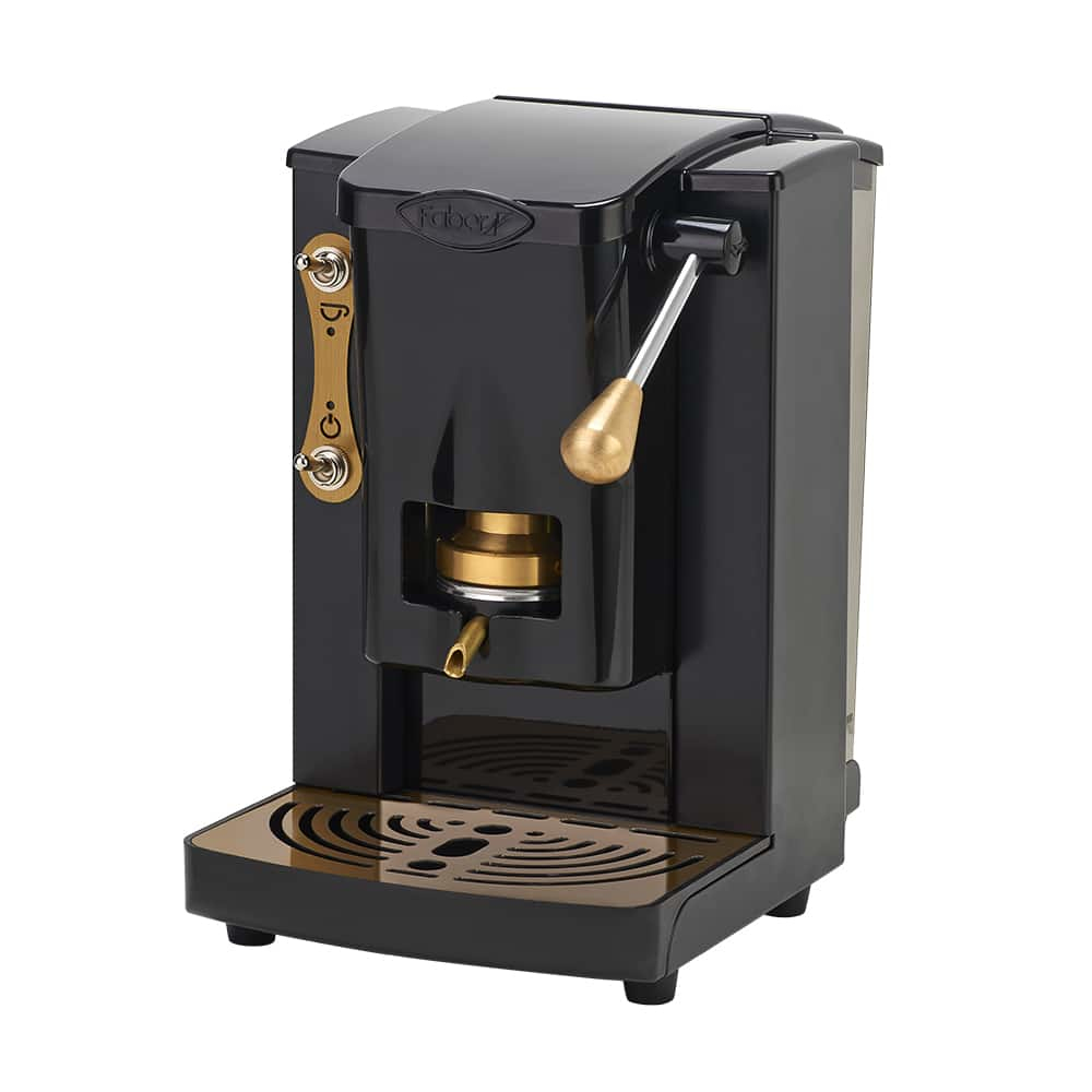 FABER MACCHINA DA CAFFE' A CIALDE PICCOLA SLOT BRASS EDIT. TOTAL BLACK