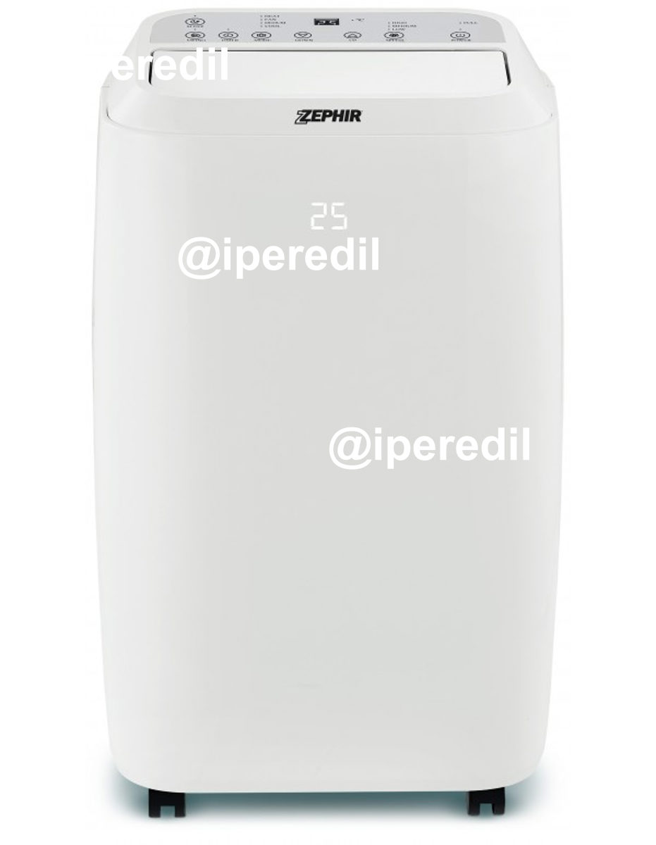ZEPHIR CONDIZIONATORE PORTATILE12000 POMPACALORE ZPO12000H+KITFINESTRA
