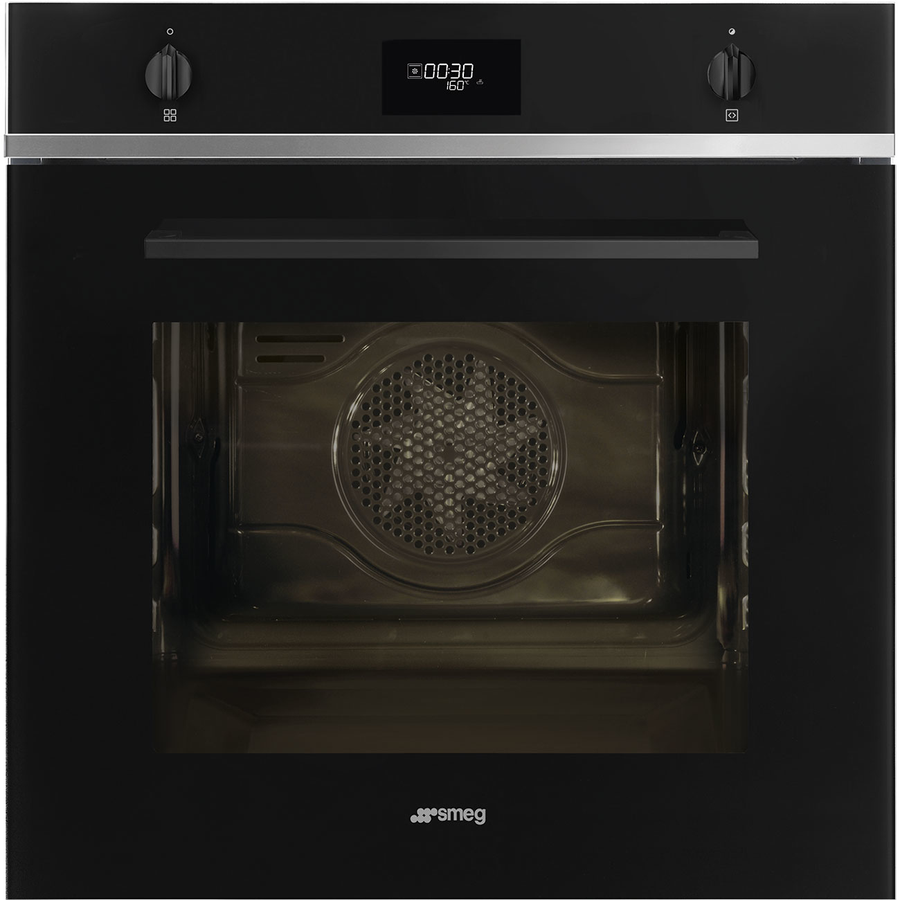 SMEG FORNO INCASSO TERMOVENTIL.2MAN.DISPLAY 65LT 60CM NERO SFP6401TB