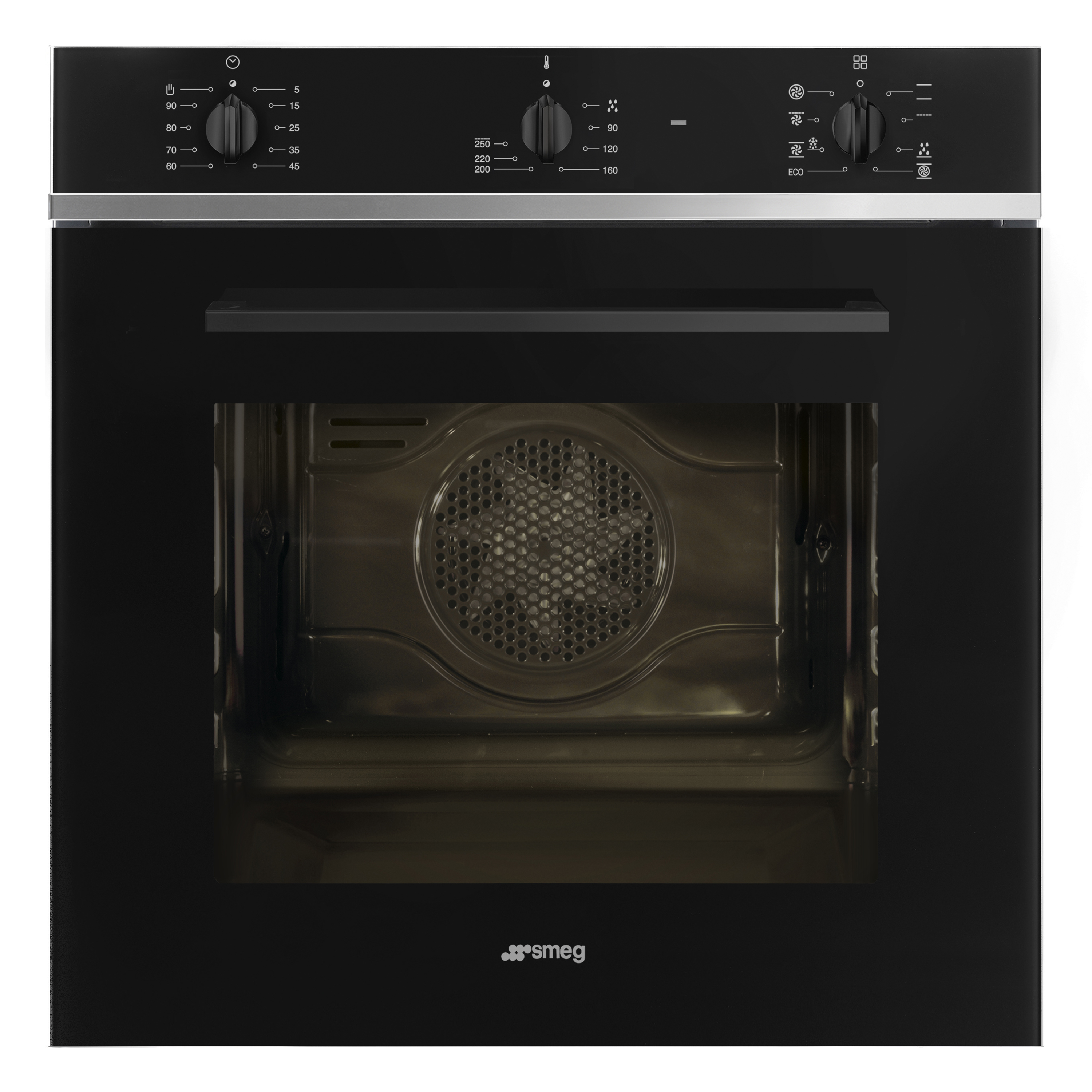 SMEG FORNO INCASSO TERMOVENTILATO 3MAN. VAPORE 70LT 60CM NERO SF64M3TB