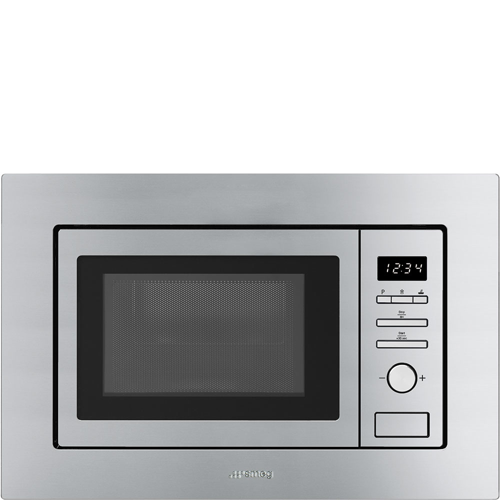 SMEG FORNO MICROONDE INCASSO 19LT 1000W GRILL 60CM INOX SATIN. FMI017X - 300005545