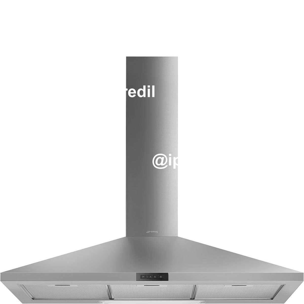 SMEG CAPPA ASPIRANTE A MURO 90CM 180W D INOX LUCE LED KDE900EX